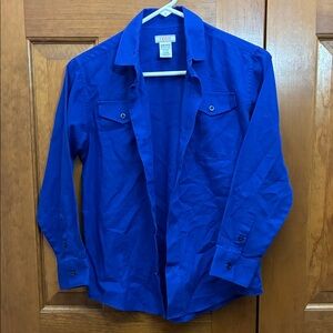 Izod Boy’s Vibrant Blue Button Down Shirt